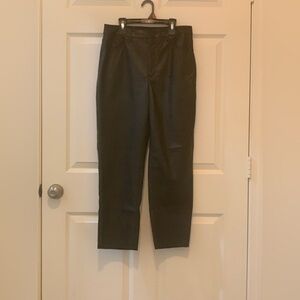 Express Black Leather Dress Pants.  Size-10S